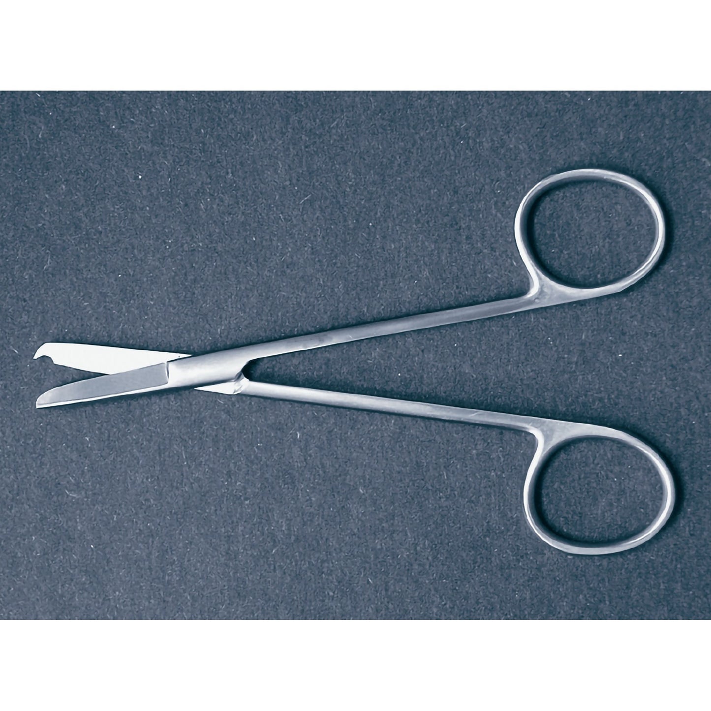 Stitch Scissors McKesson Littauer 5-1/2 Inch Length Office Grade Stainless Steel NonSterile Finger Ring Handle Straight Blunt Tip / Blunt Tip - 43-2-3