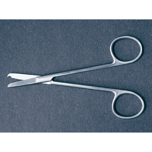 Stitch Scissors McKesson Littauer 5-1/2 Inch Length Office Grade Stainless Steel NonSterile Finger Ring Handle Straight Blunt Tip / Blunt Tip - 43-2-3