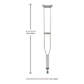 McKesson Underarm Crutches for Adults 5'10" – 6'6" 146-10402-8