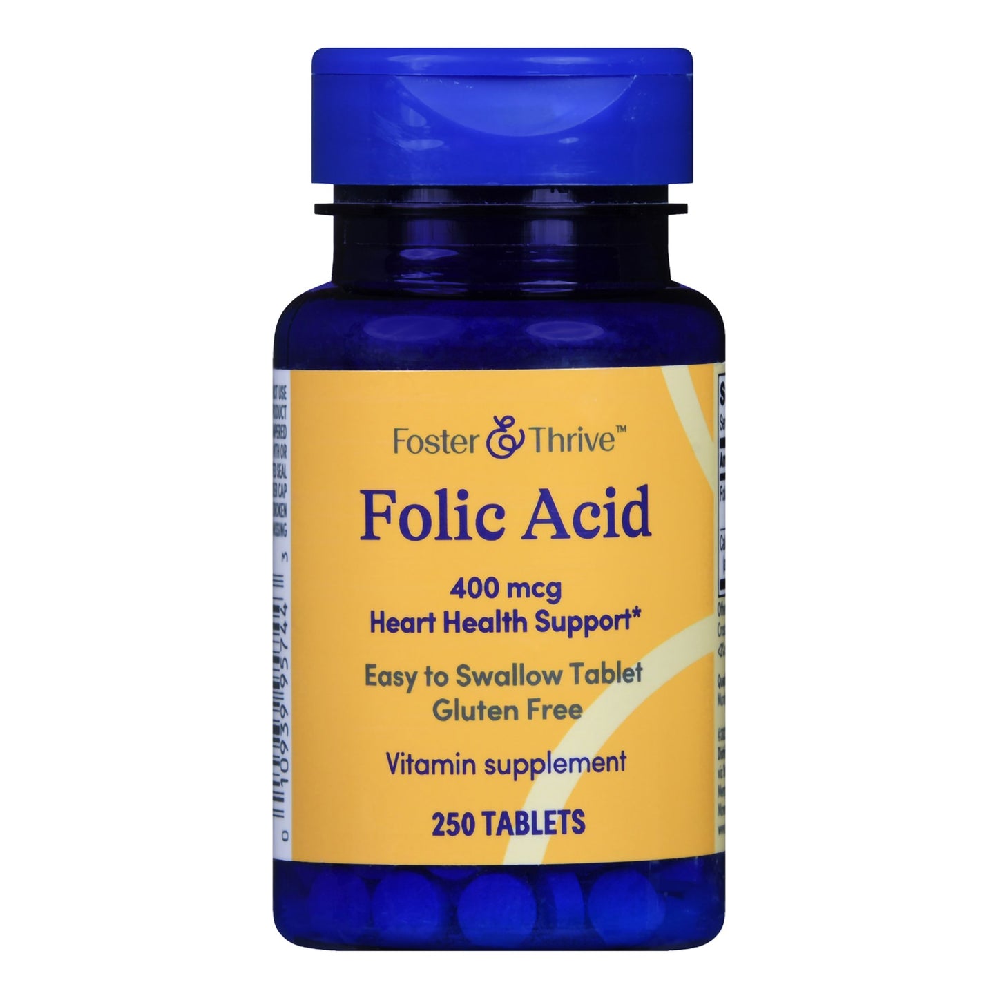 Foster & Thrive™ 400 mcg Folic Acid Tablets 01093995744