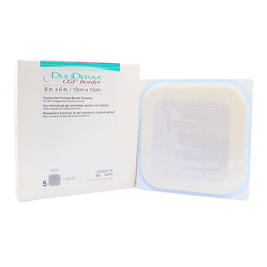 Hydrocolloid Dressing DuoDERM® CGF® Border 6 X 6 Inch Square - 187972
