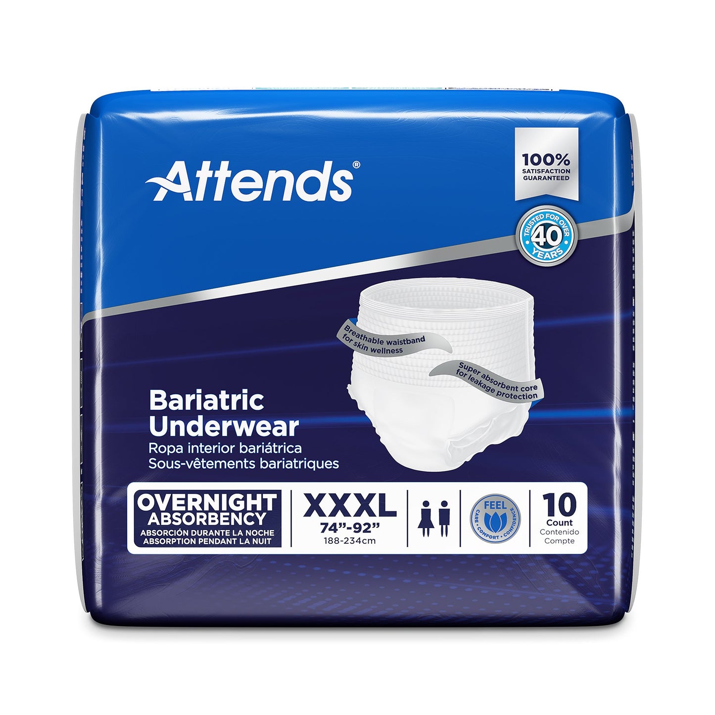 Attends® Bariatric Ultimate Absorbent Underwear, 3X-Large AU60