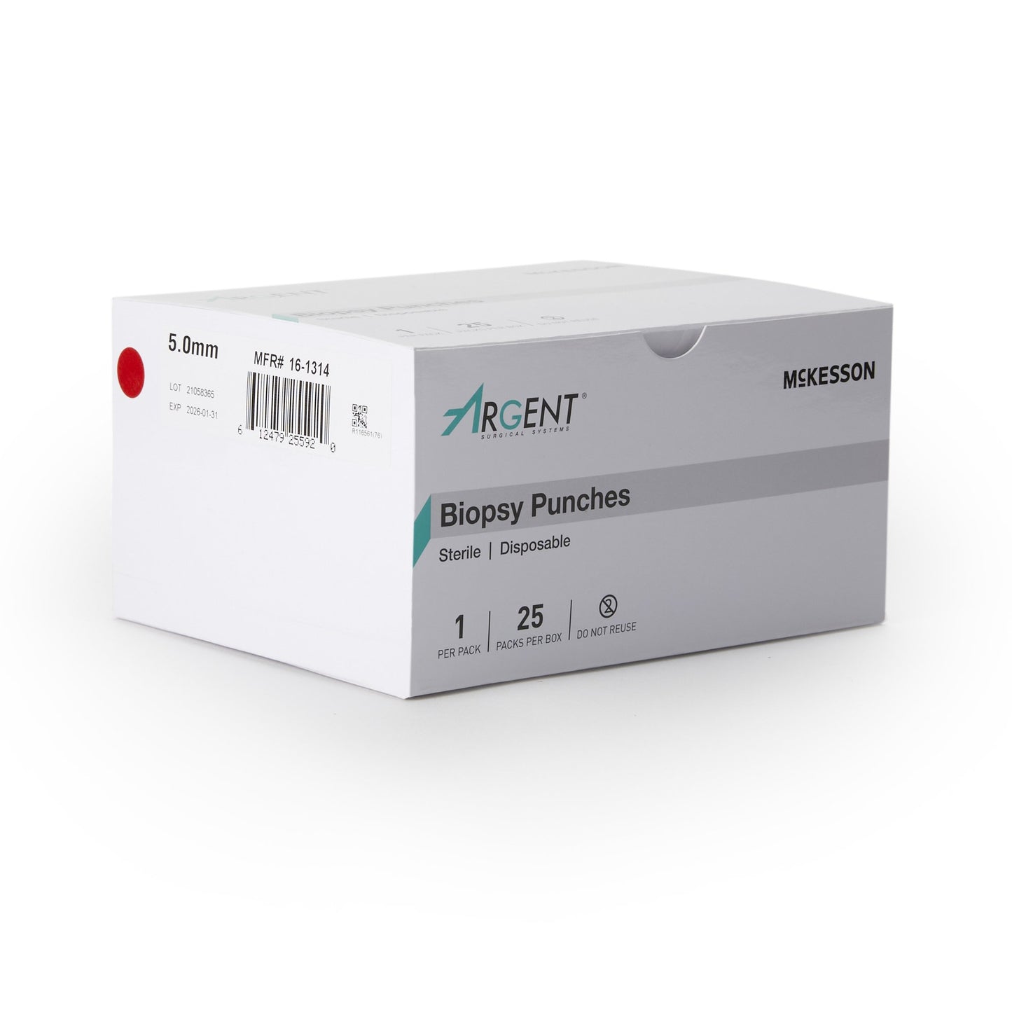 McKesson Argent™ Disposable Biopsy Punches, 5.0 mm 16-1314