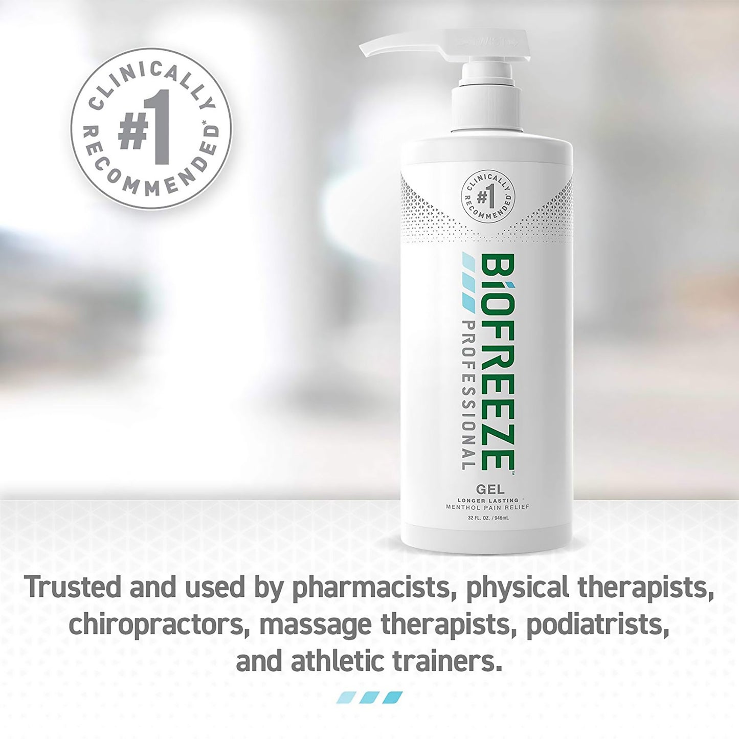 Biofreeze™ Professional 5% Menthol Topical Pain Relief, 32-ounce pump bottle RKT3209982