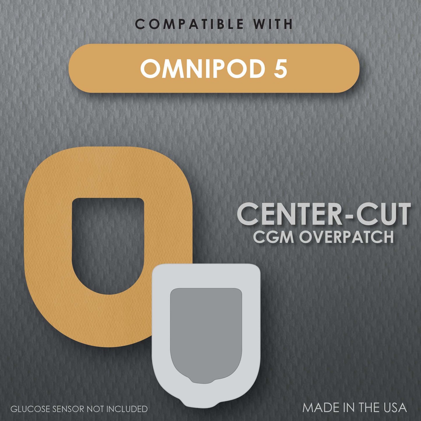 Sensor Overpatch CoverGuard Tan For Omnipod 5 Sensor 101-300T