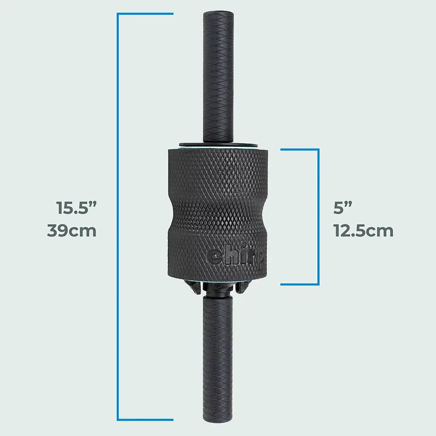 Hand-Held Massager Chirp 5 Inch Wheel Length X 15-1/2 Inch Roller 3IN1-ROLL