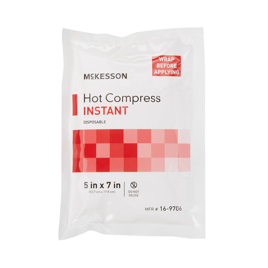 McKesson Hot Pack, Instant Chemical Activation, General Purpose, 5 x 7 Inch 16-9706