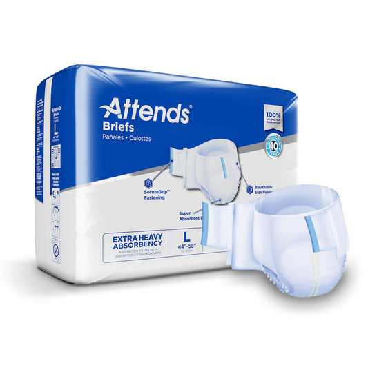 Attends® Extra Heavy Absorbency Briefs, Large DDP30