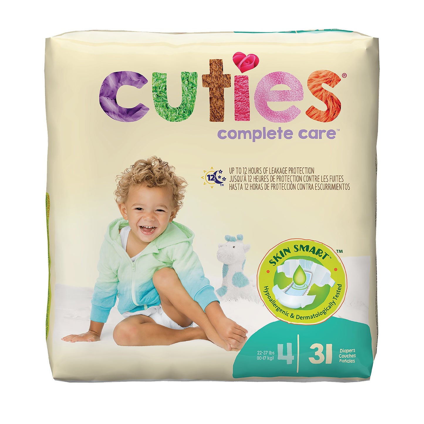 Cuties® Premium Diaper, Size 4 CR4001