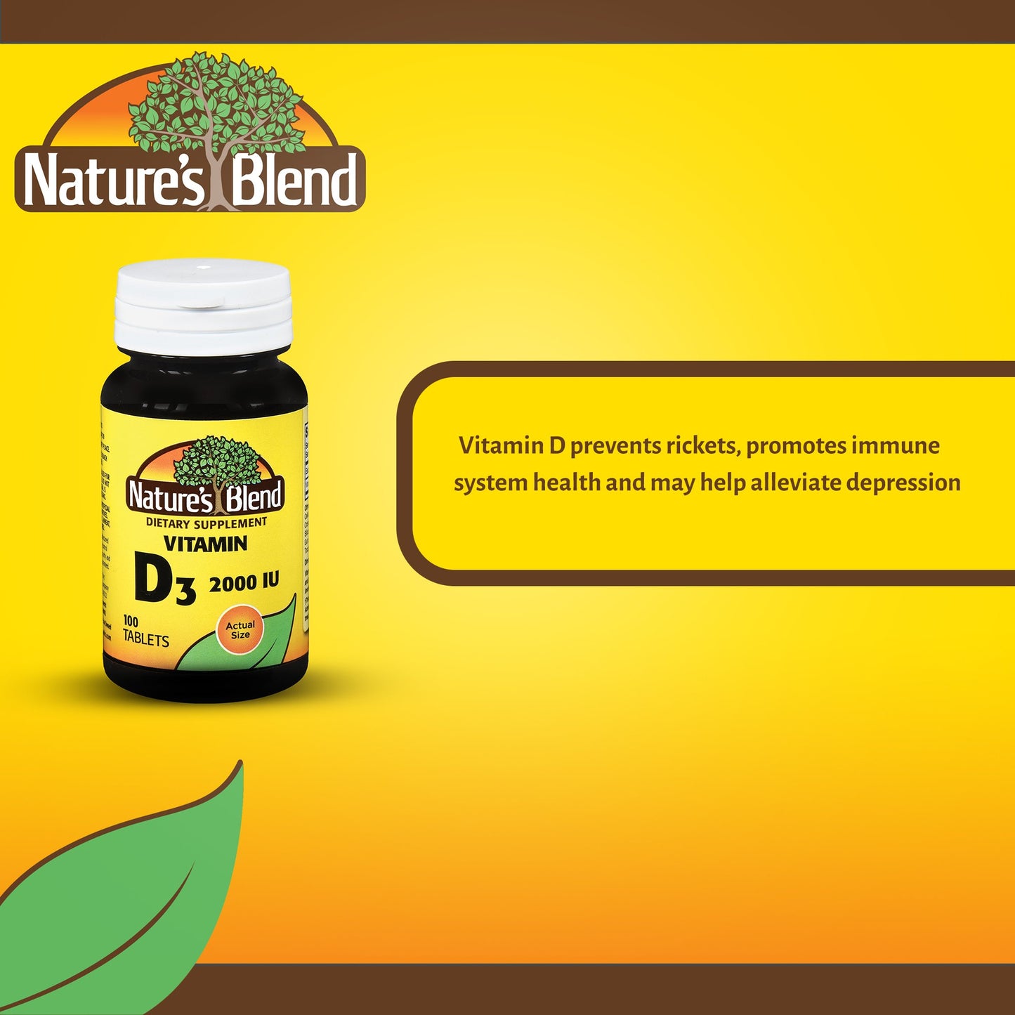 Nature's Blend Vitamin D-3 Supplement 54629041120