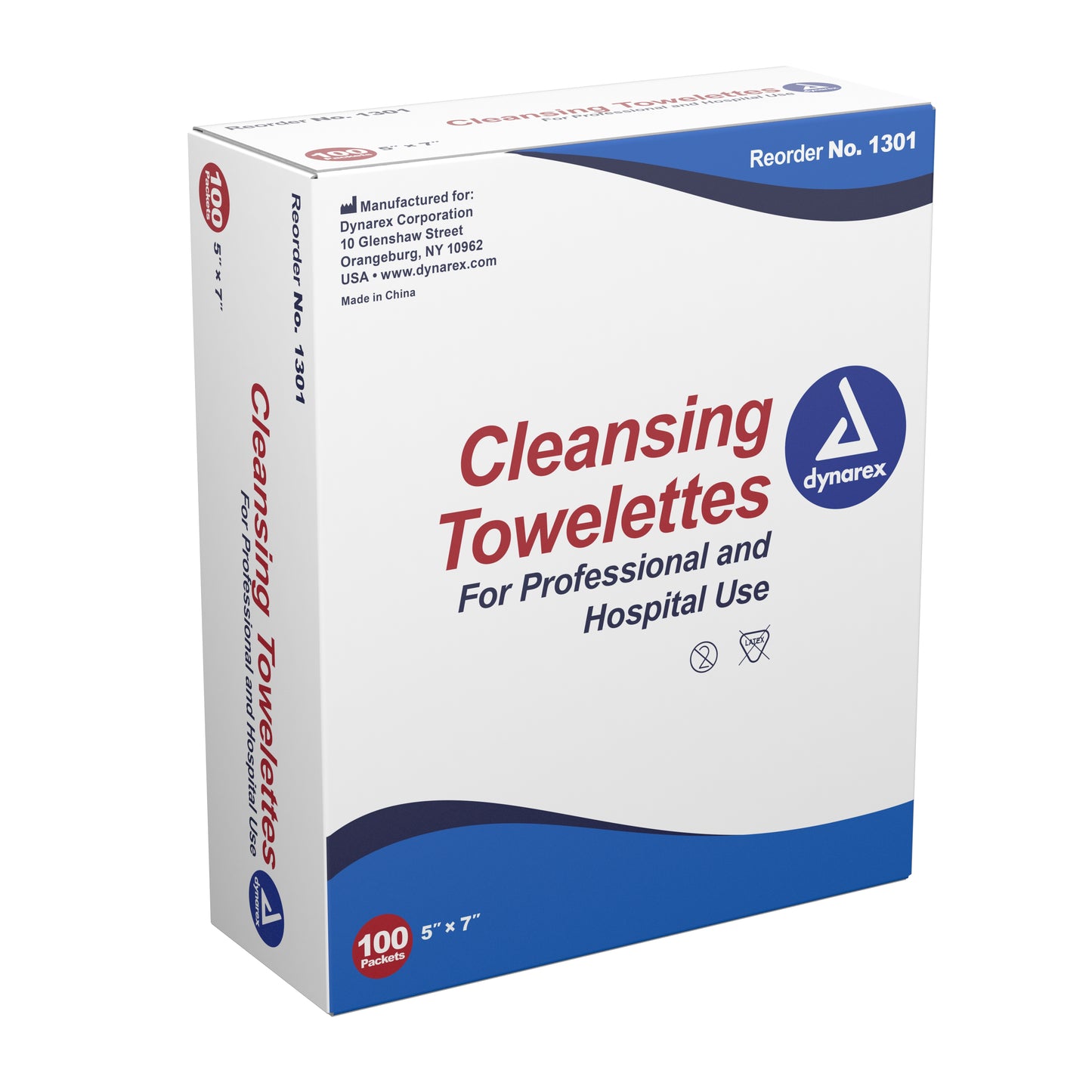 Antiseptic Skin Towelette Dynarex® Individual Packet Scented 100 Count - 1301