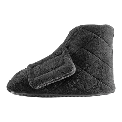 Silverts Adaptive LLC Silverts Women's Extra Wide Swollen Feet Slippers, Black, Medium SV10390_SV2_M, PR