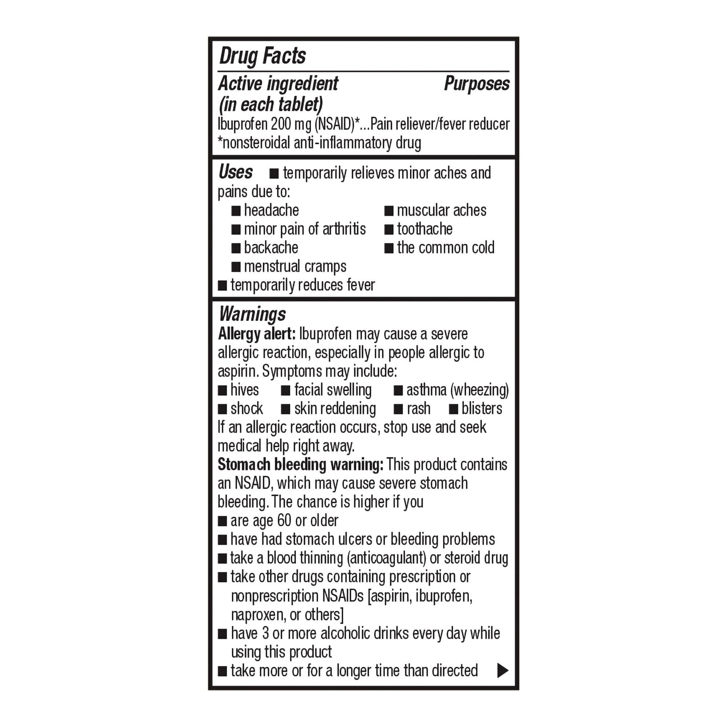 Foster & Thrive™ Ibuprofen 200 mg Coated Tablets 70677113202