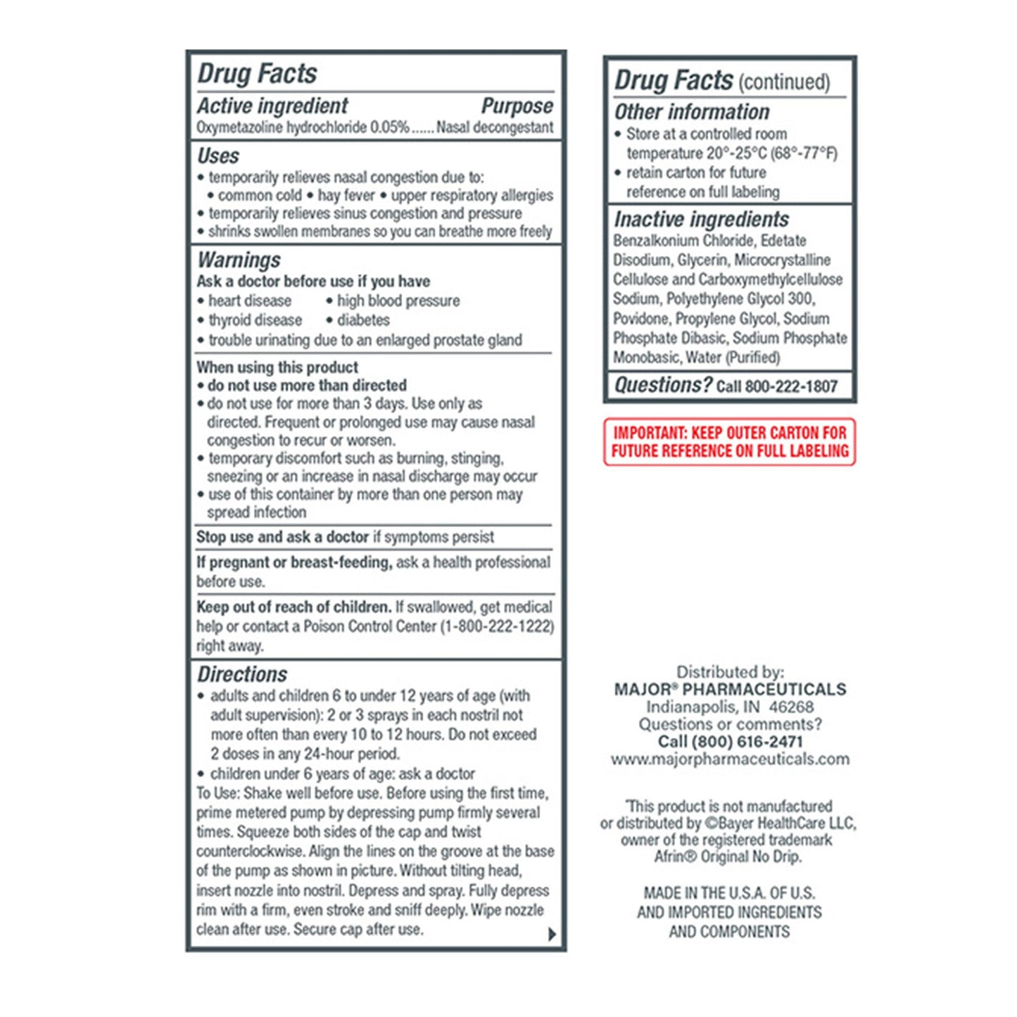 Sinus Relief 0.05% Strength Nasal Spray 30 mL 00904742730