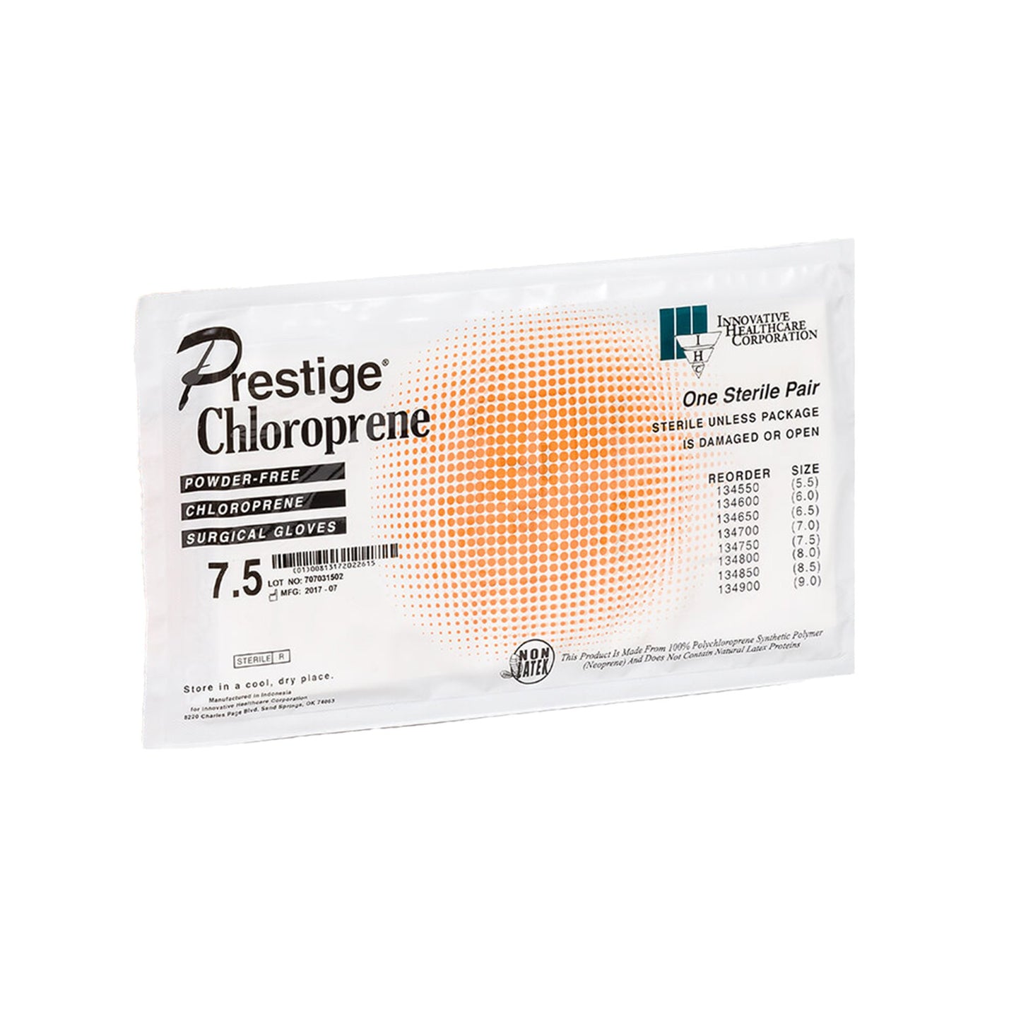 DermAssist® Prestige® Polyisoprene Surgical Glove, Size 7.5, Ivory 134750