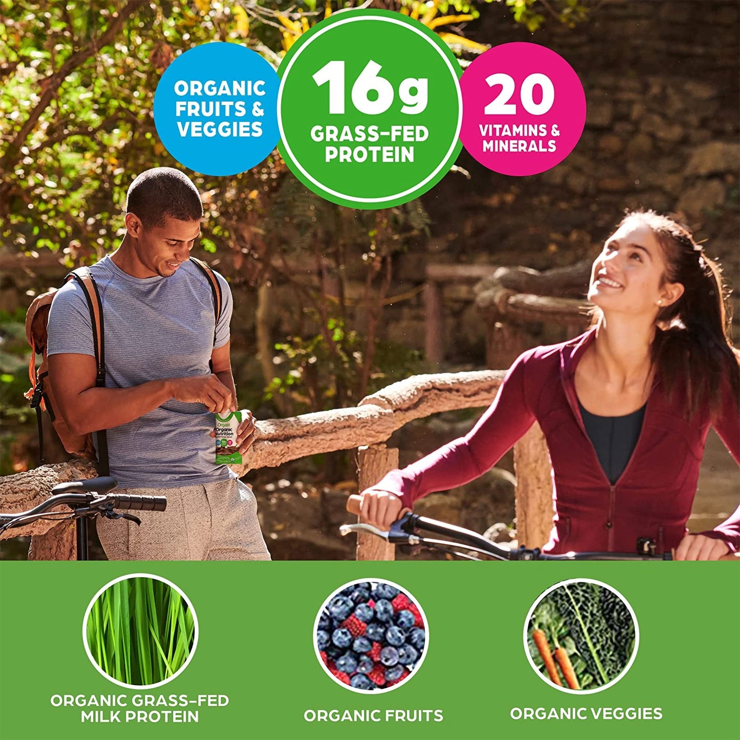 Orgain® Organic Nutrition™ Chocolate Nutritional Shake, 11-ounce carton 860547000013