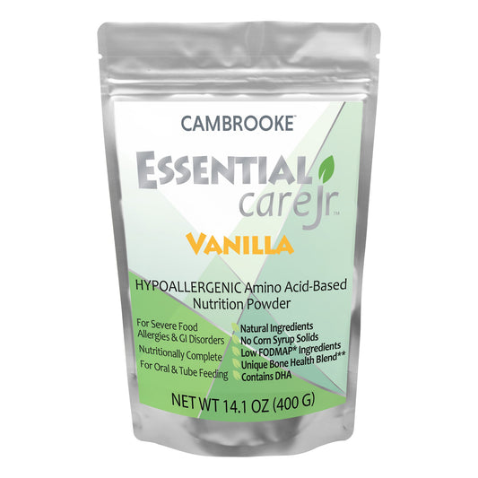 Pediatric Oral Supplement Essential Care Jr™ Vanilla Flavor 14.1 oz. Pouch Powder Amino Acid Food Allergies - 48022