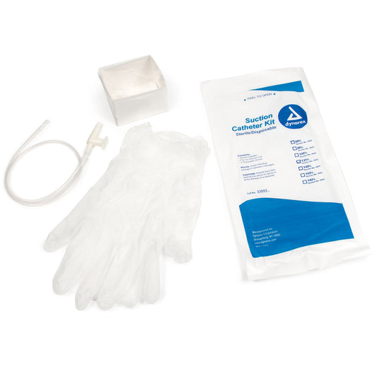 Suction Catheter Kit Dynarex Resp-02™ 12 Fr. Beveled Tip - 32053