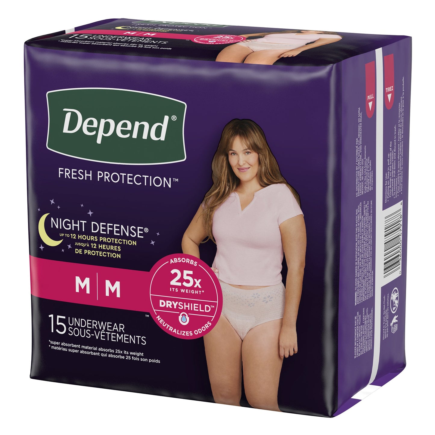 Depend® Night Defense® Women's Absorbent Underwear, Medium 51703