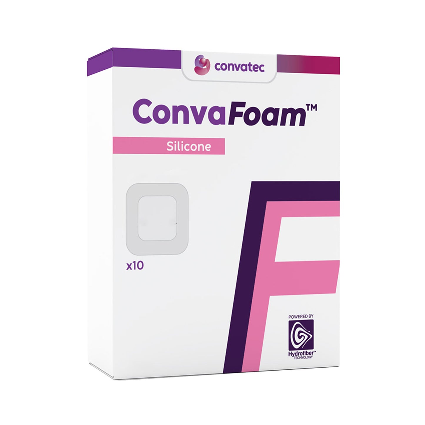 Foam Dressing ConvaFoam™ Silicone 6 X 6 Inch With Border Film Backing Silicone Adhesive Square Sterile 423254