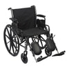 Lightweight Wheelchair McKesson Dual Axle Desk Length Arm Swing-Away Elevating Legrest Black Upholstery 20 Inch Seat Width Adult 300 lbs. Weight Capac