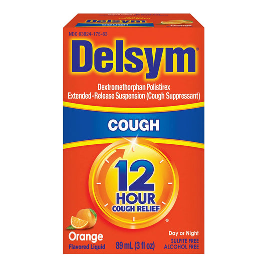 Delsym® 12 Hour Cough Relief, Orange Flavor 63824017563