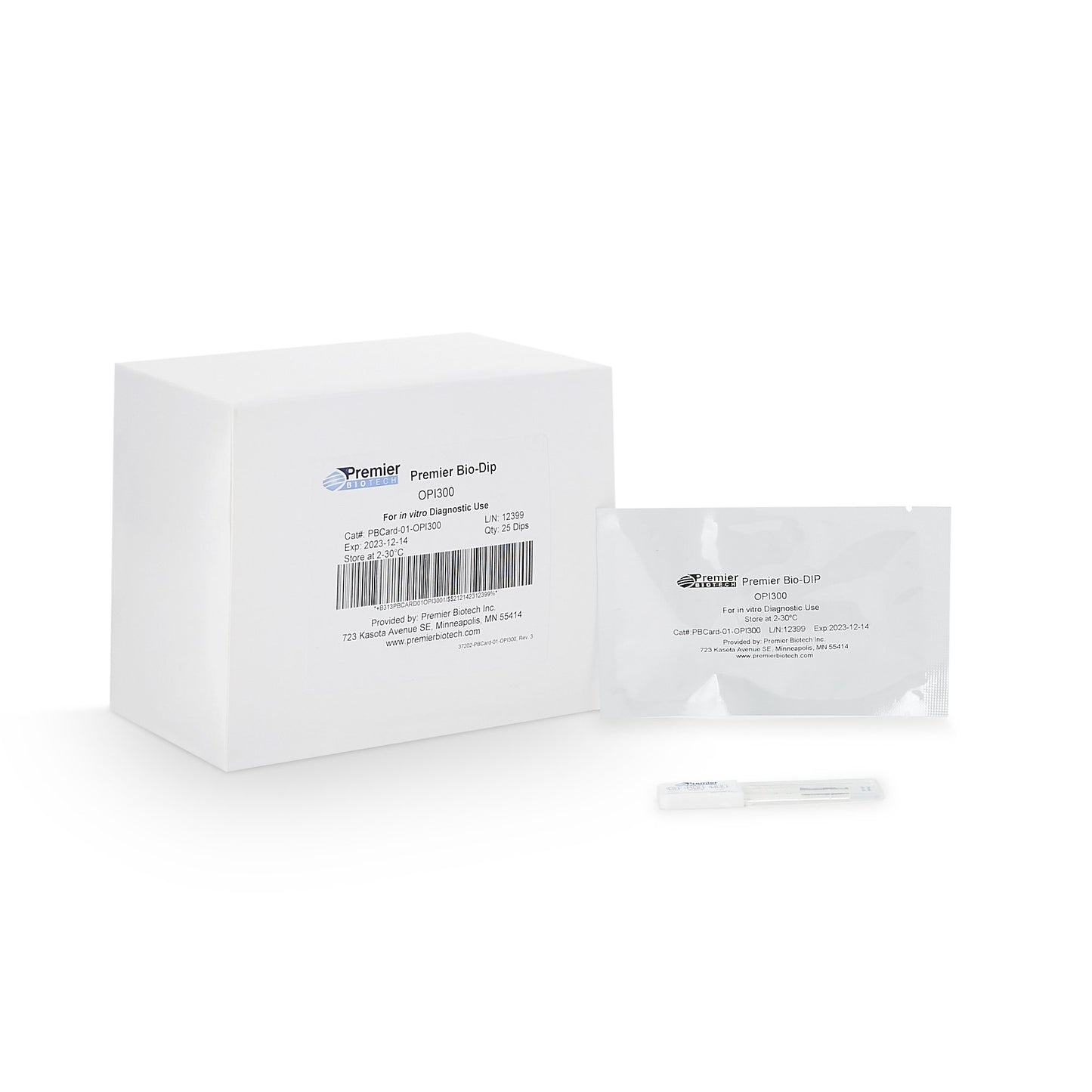 Premier Bio-Dip Single Drug (Opiates) Drugs of Abuse Test PDA-OPI3-25