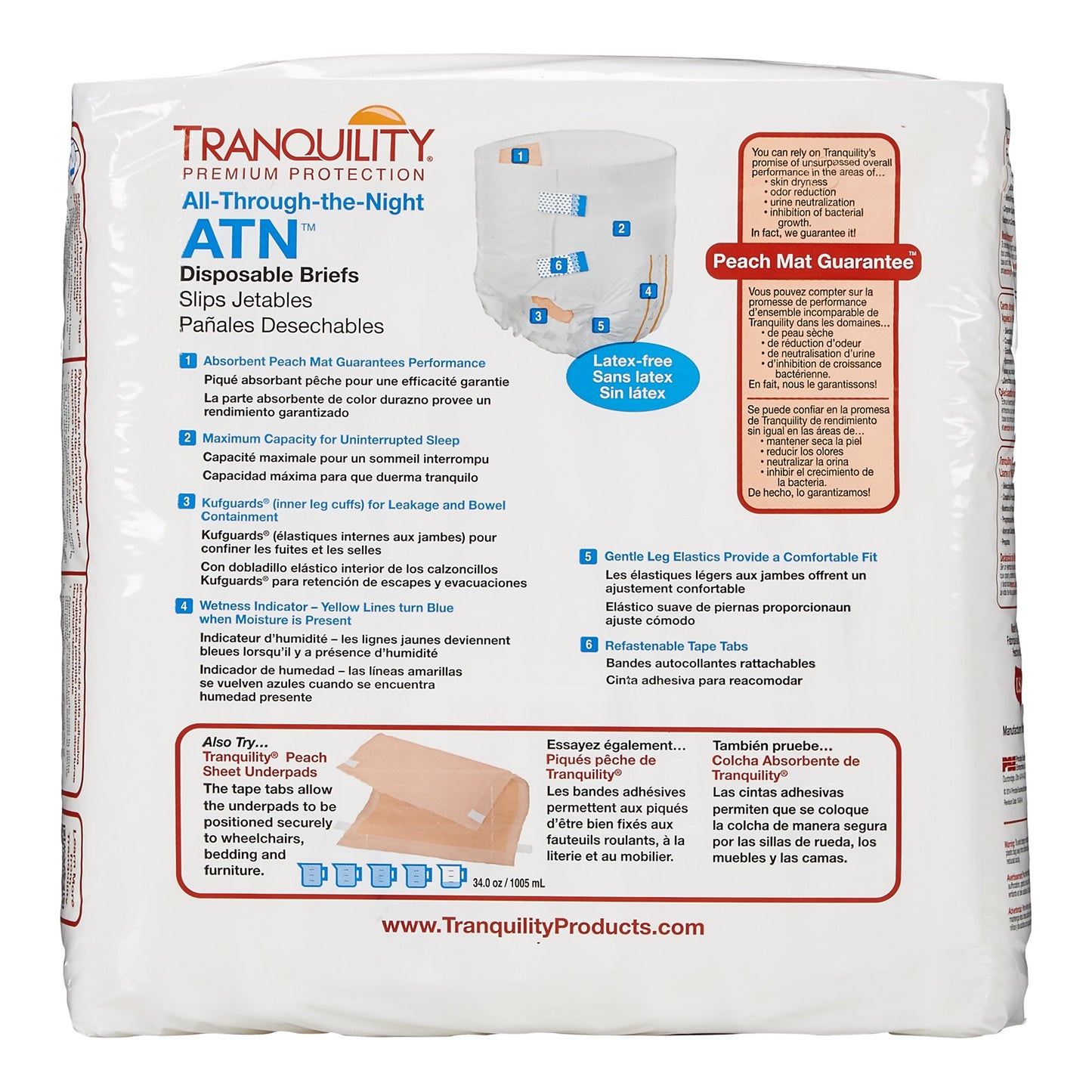 Tranquility® ATN Incontinence Brief, Large 2186
