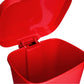 McKesson Waste Can with Step-On Pedal, Plastic, Red, 15.16 x 14.37 x 18.9 Inch 16-25270