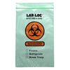 Specimen Transport Bag with Document Pouch Lab-Loc® 6 X 9 Inch Zip Closure Biohazard Symbol / Storage Instructions NonSterile - LAB20609GR