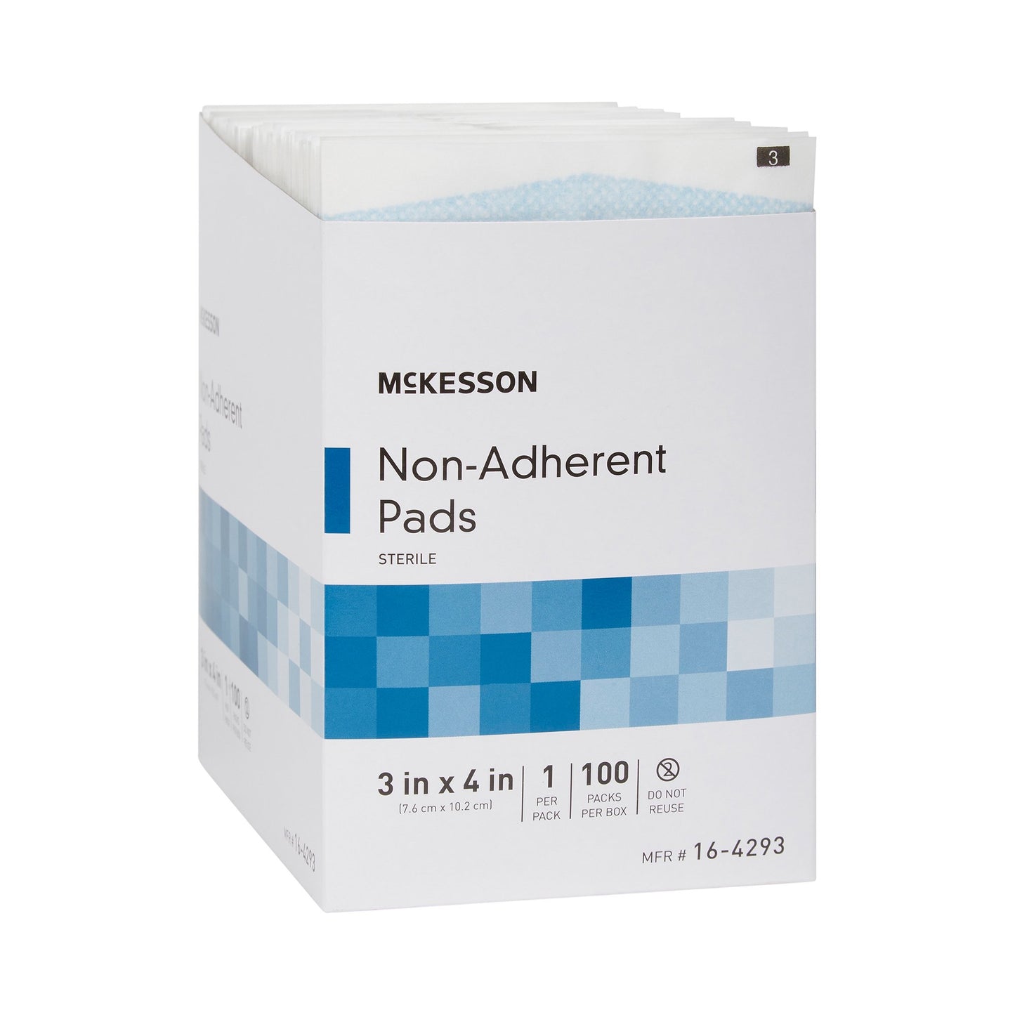 McKesson Nonadherent Dressing, 3 x 4 Inch 16-4293