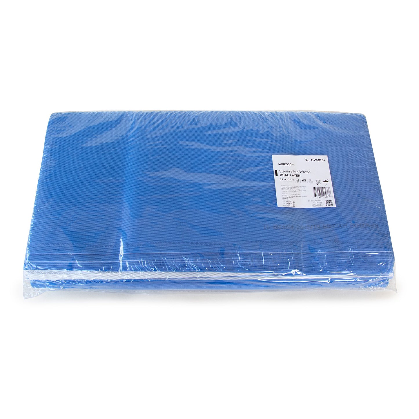 McKesson Sterilization Wrap, 24 x 24 Inch, Grade 400 16-BW3024