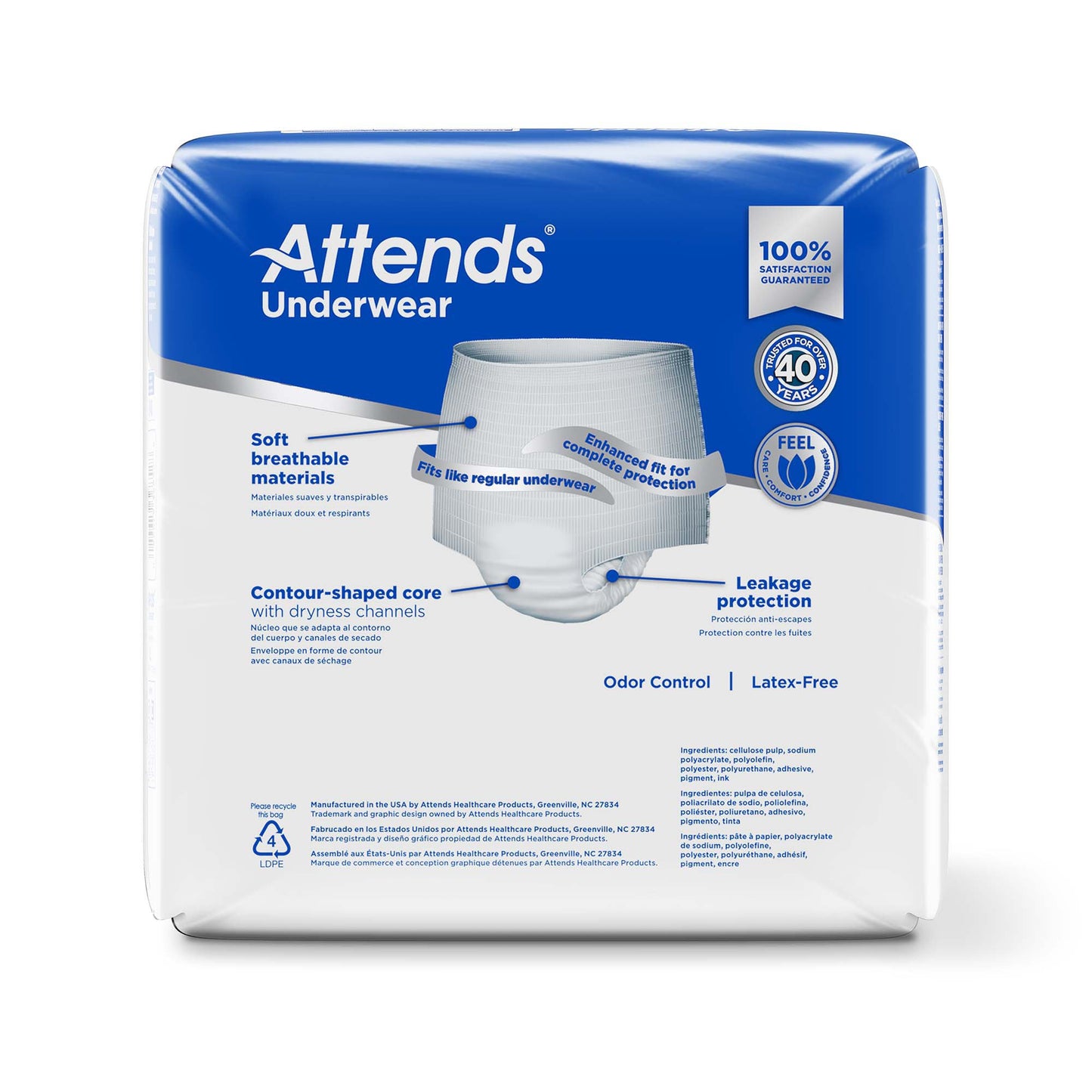 Attends® Care Moderate Absorbent Underwear, Extra Large APV40