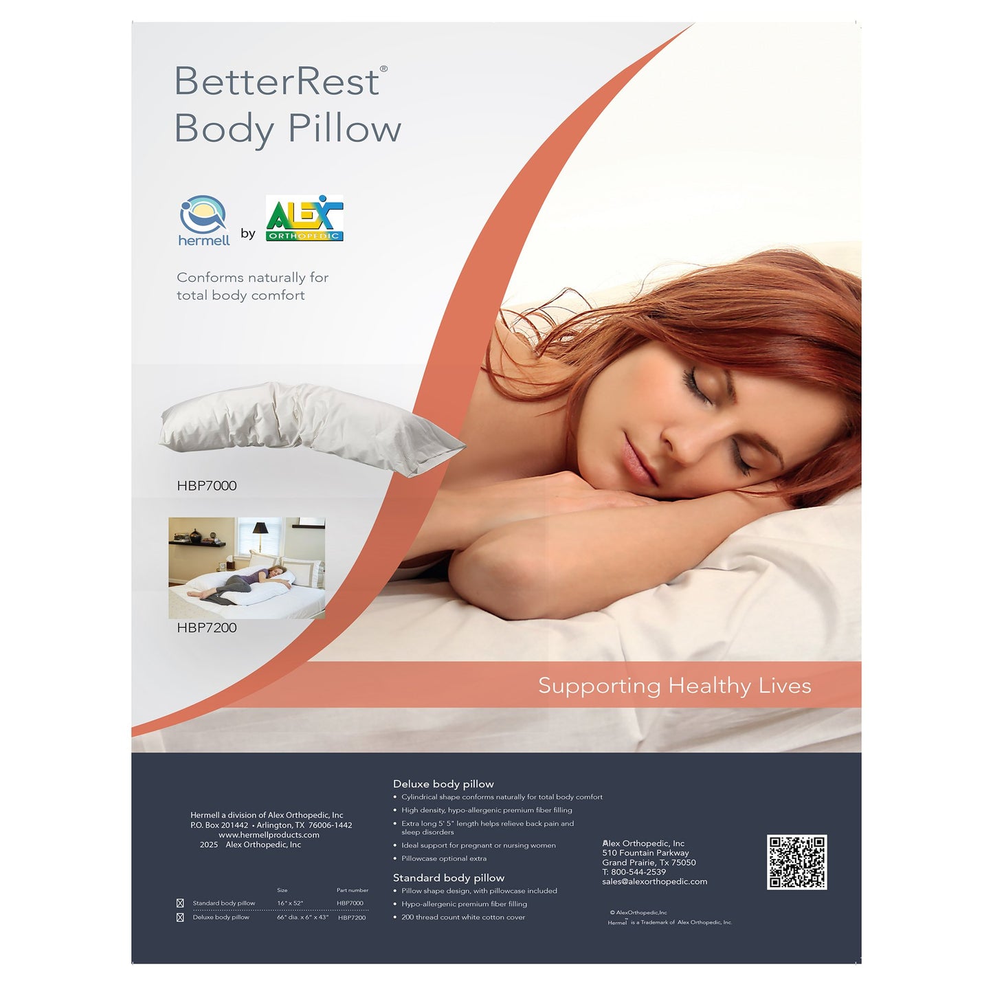 Hermell Body Pillow BP7000