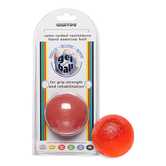 Squeeze Ball CanDo® Red Standard Size Light Resistance - 10-1492
