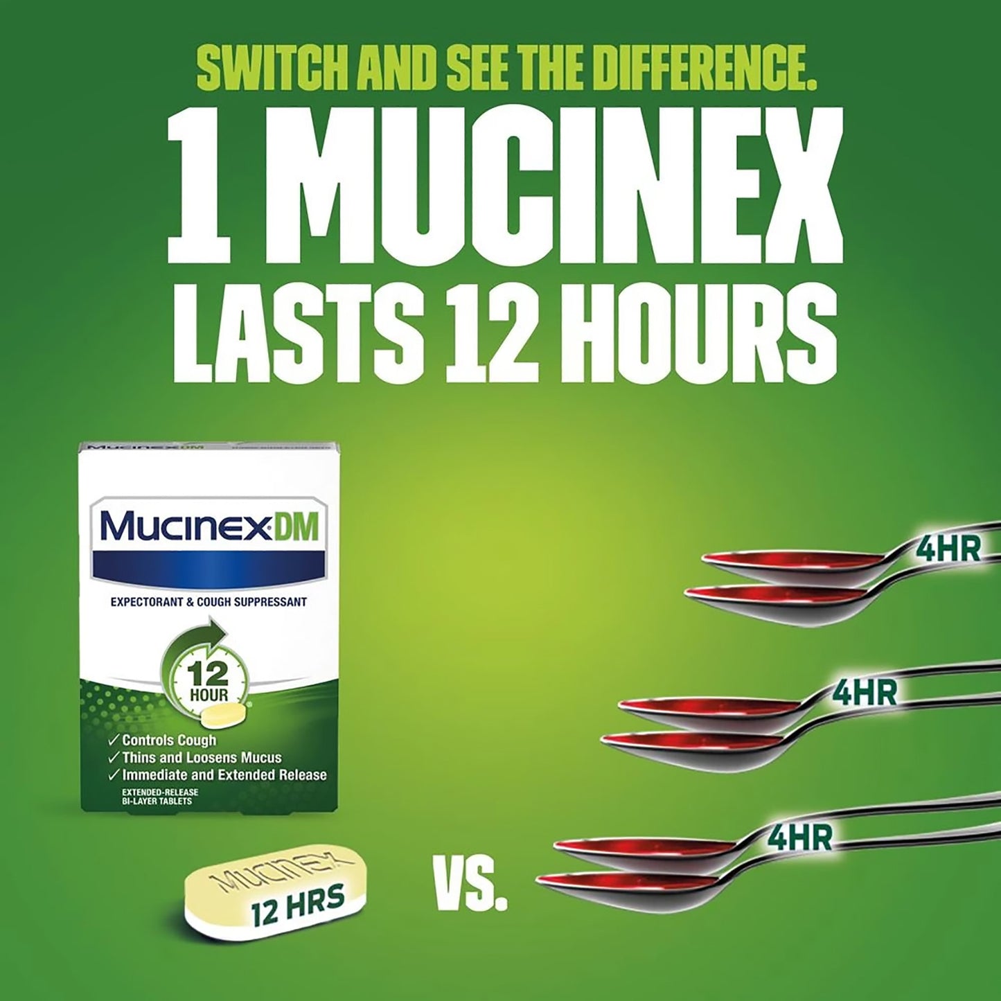 Mucinex® DM Guaifenesin / Dextromethorphan Cold and Cough Relief 63824005634