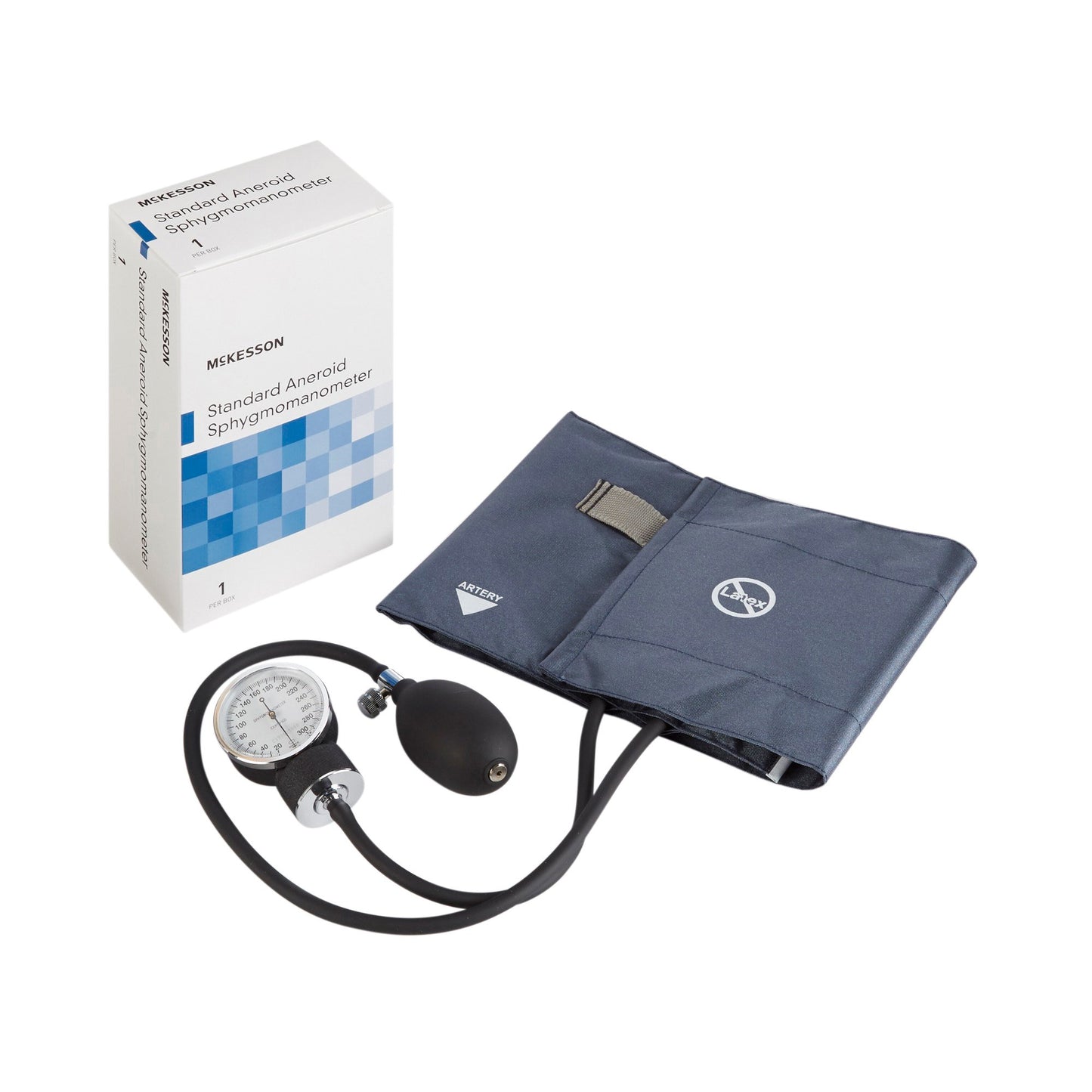 Aneroid Sphygmomanometer Unit McKesson Brand Large Adult Cuff Nylon Cuff 34 - 50 cm Pocket Aneroid - 01-775-12XNGM