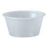 Souffle Cup Solo® 2 oz. Translucent Plastic Disposable - P200N