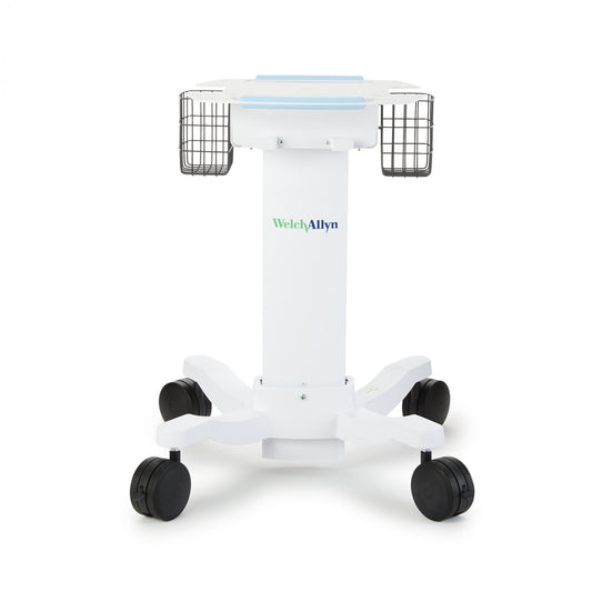Electrocardiograph Roll Stand Welch Allyn 28 W x 15 H x 38 D Inches White Lower Shelf Not Included - 105341