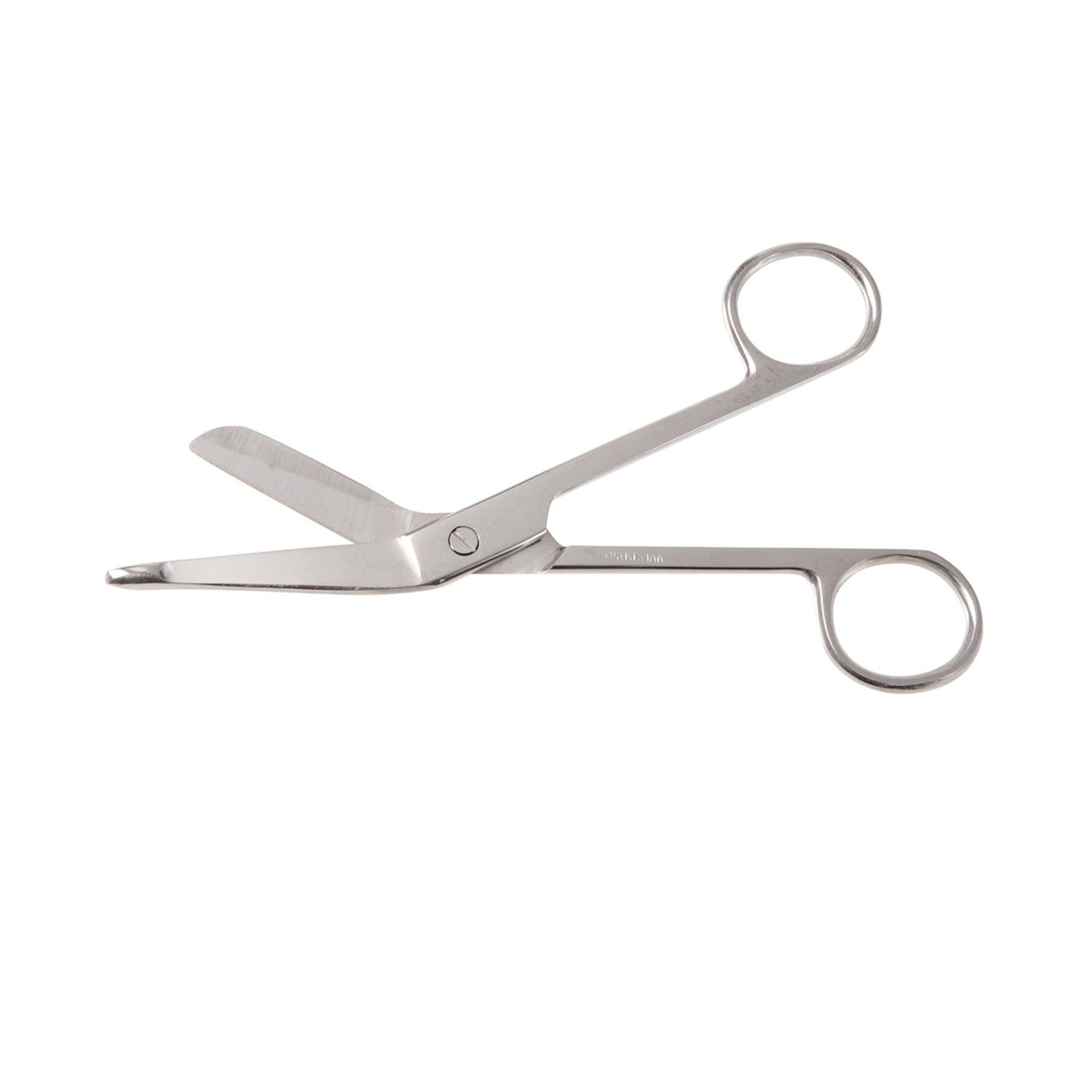 Bandage Scissors Precision™ Lister 5-1/2 Inch Length Floor / Office Grade Stainless Steel Finger Ring Handle Angled Blunt Tip / Blunt Tip - 25-702-000