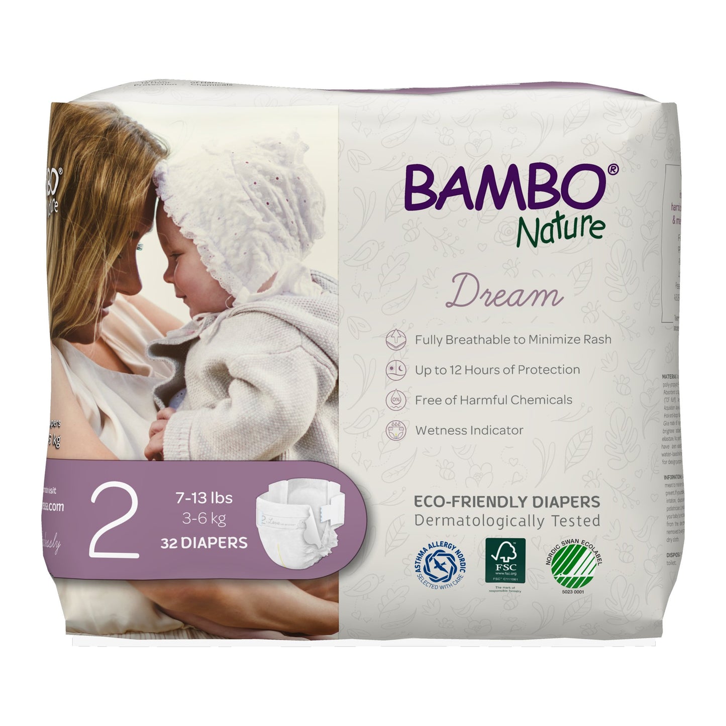 Bambo® Nature Diaper, Size 2 1000016924