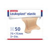 Adhesive Strip Leukoplast® Elastic 3 X 3 Inch Cross-Elastic Material 4-Wing Tan Sterile - 7645611