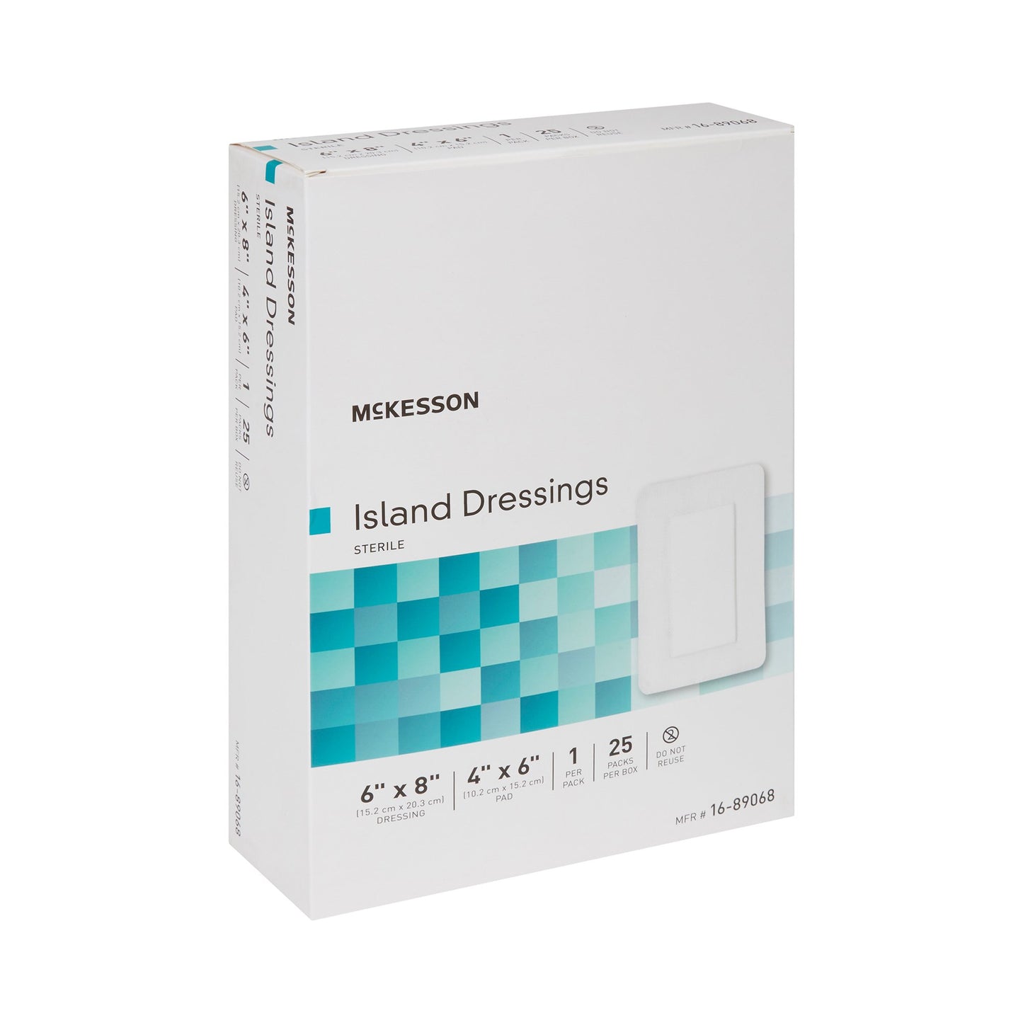 McKesson White Adhesive Dressing, 6 x 8 Inch 16-89068
