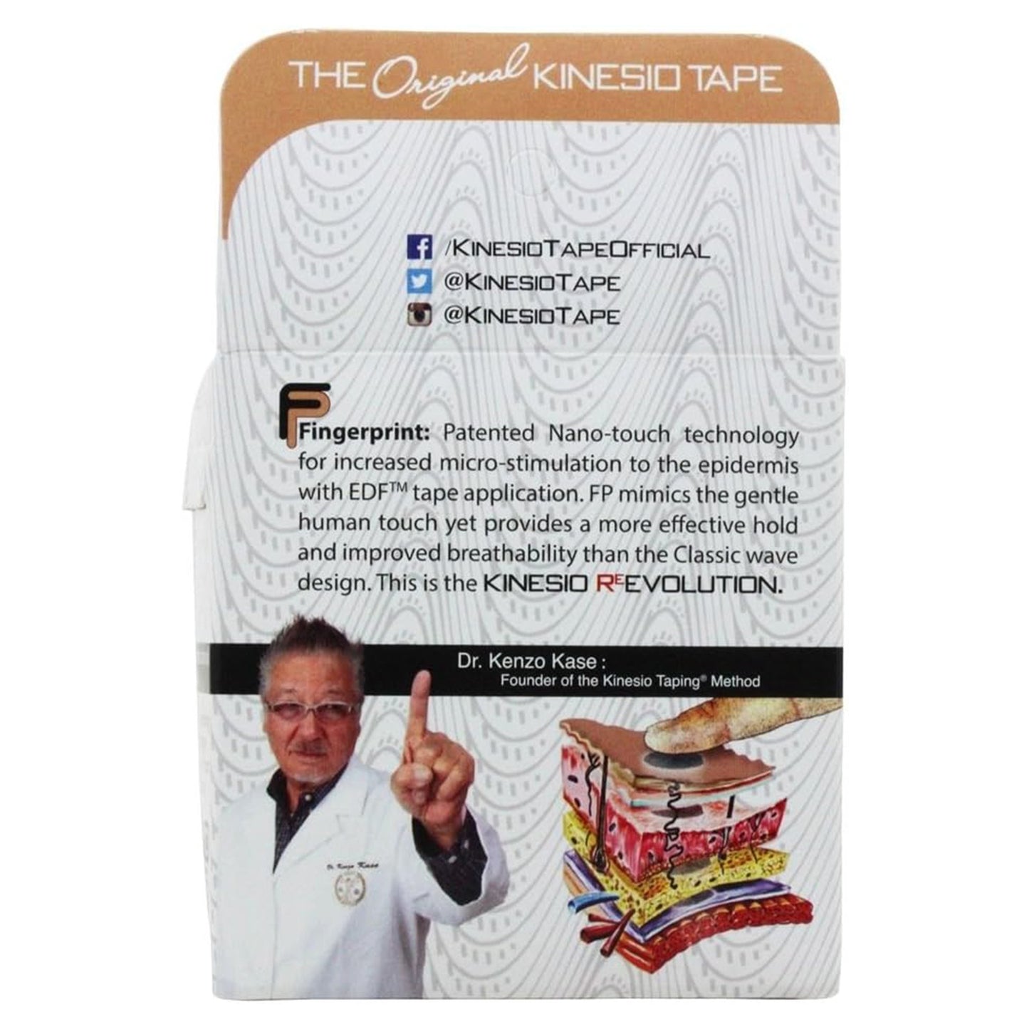 Kinesio® Tex Gold™ FP Cotton Kinesiology Tape, 2 Inch x 5½ Yard 24-4870