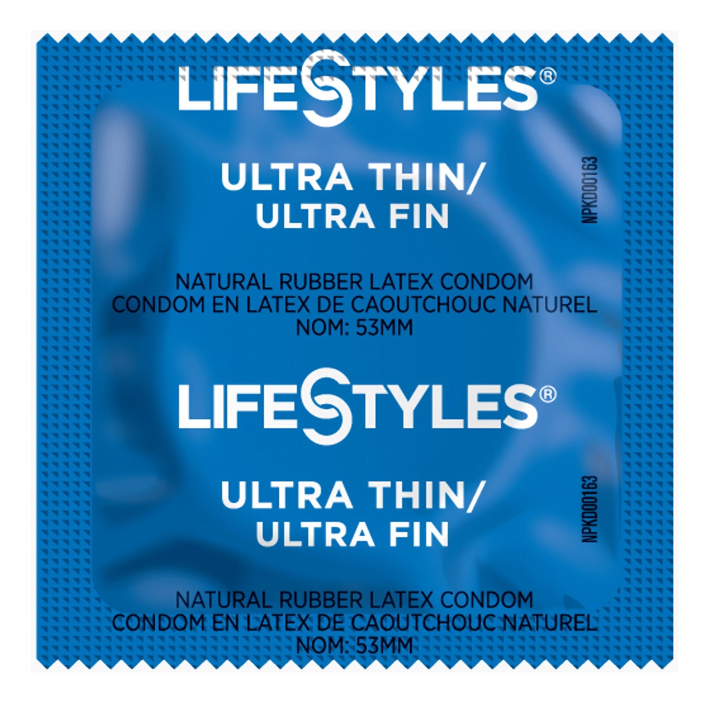 Condom Lifestyles® Ultra Thin Lubricated One Size Fits Most 1,008 per Case - 310161