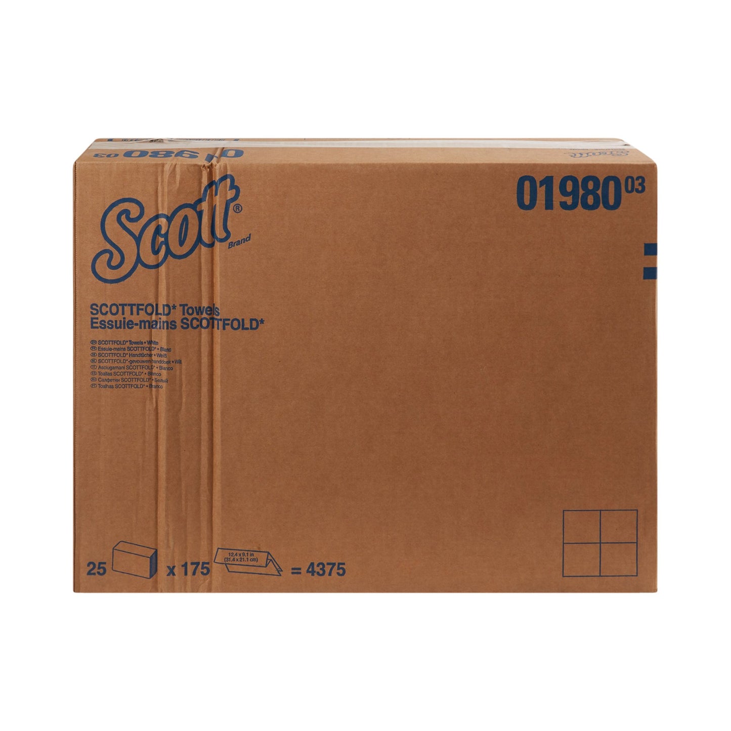 Scott Pro Scottfold Paper Towels Multi-Fold, 9.4 X 12.4 Inch, White 01980