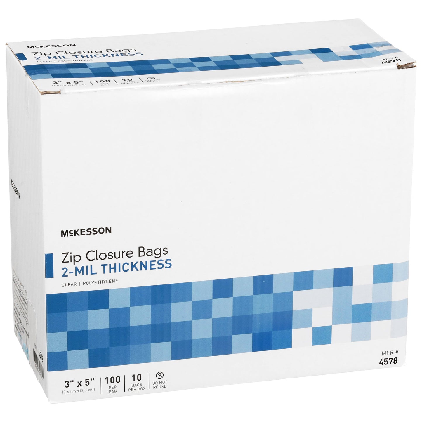 McKesson Zip Closure Bag, 3 x 5 in. 4578