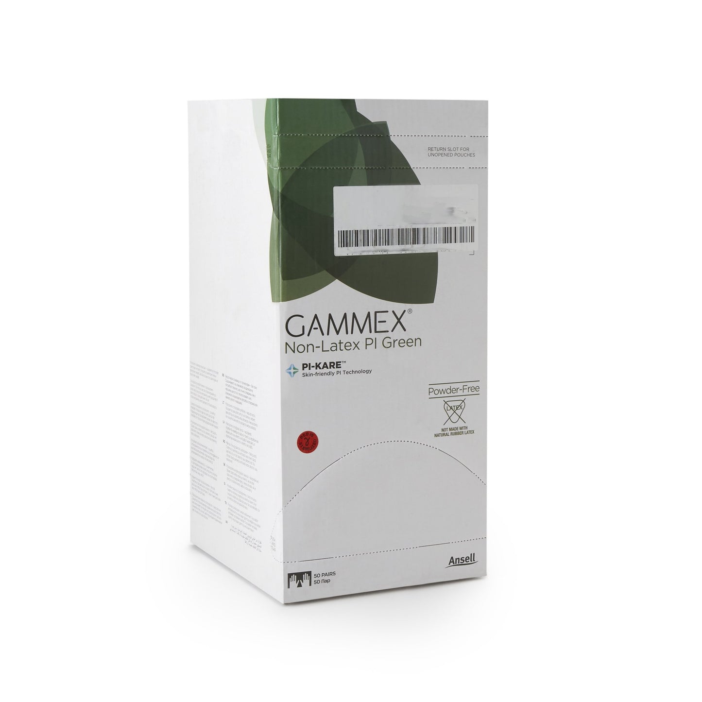 Gammex® Non-Latex PI Green Polyisoprene Surgical Glove, Size 8, Light Green 20685280