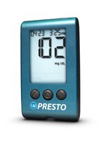 Blood Glucose Meter Wavesense® Presto® 3 to 12 Second Results Stores up to 7 Results No Coding Required - 8000-02649