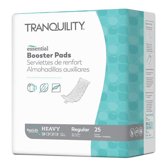 Booster Pad Tranquility® Essential 4-1/4 X 12 Inch Heavy Absorbency Super Absorbent Core Regular - 2760